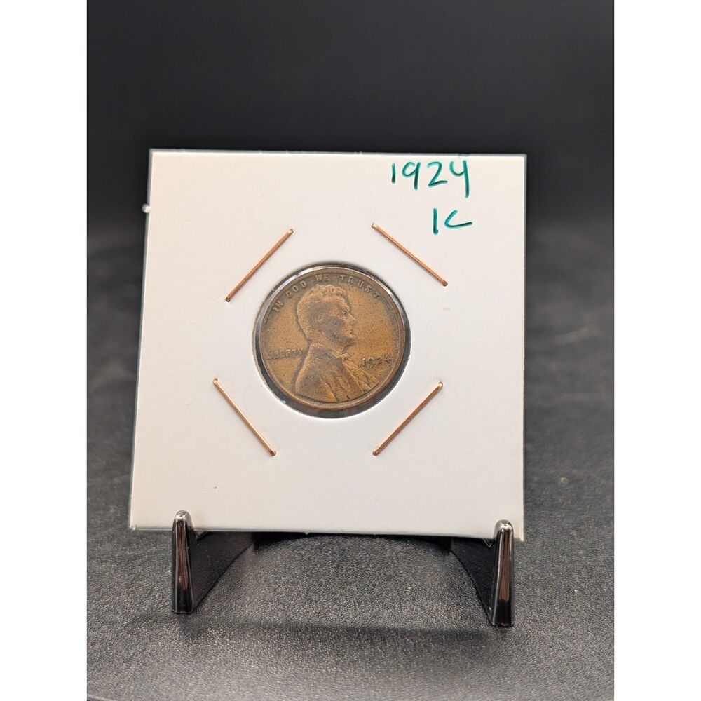 1924 Lincoln Wheat Cent – Circulated – Early 20th Century Issue